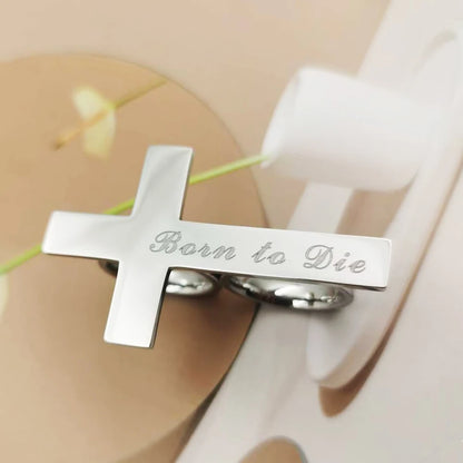 Custom Engraved Cross Ring